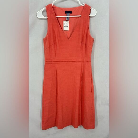 J. Crew Dresses & Skirts - NWT J. Crew sleeveless suiting dress size 4 Color tangerine orange sheath office